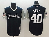 Yankees 40 Luis Severino Sevy Navy 2018 Players Weekend Authentic Team Jerseys,baseball caps,new era cap wholesale,wholesale hats